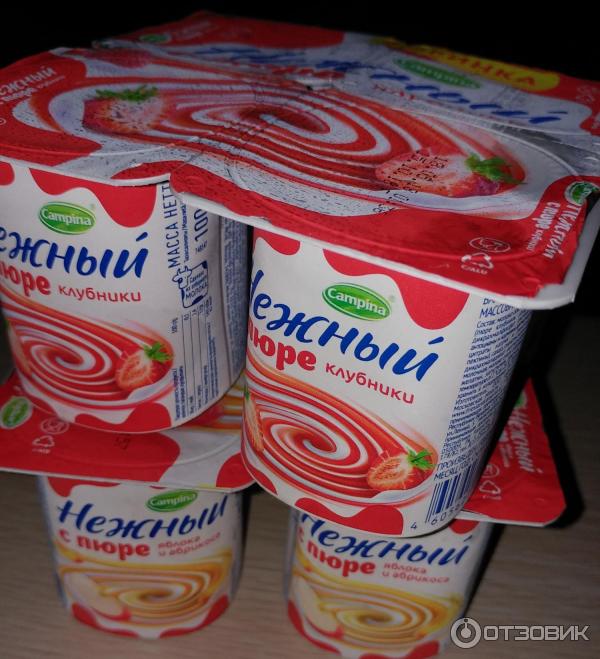 Продукт йогуртный пастеризованный Campina Нежный фото