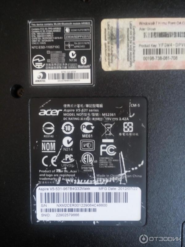 Ноутбук Acer Aspire V5-531-987 B4 фото