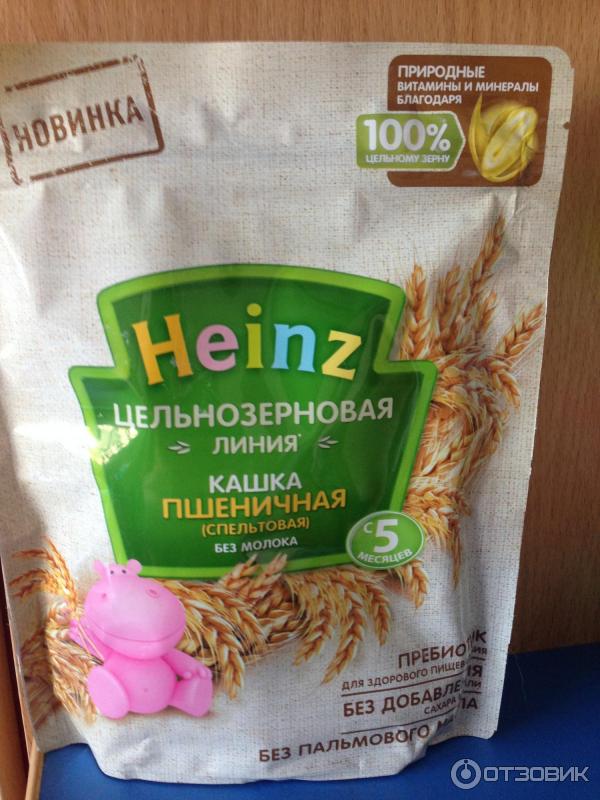 Каша Heinz Цельнозерновая линия Каша пшеничная (спельтовая) фото