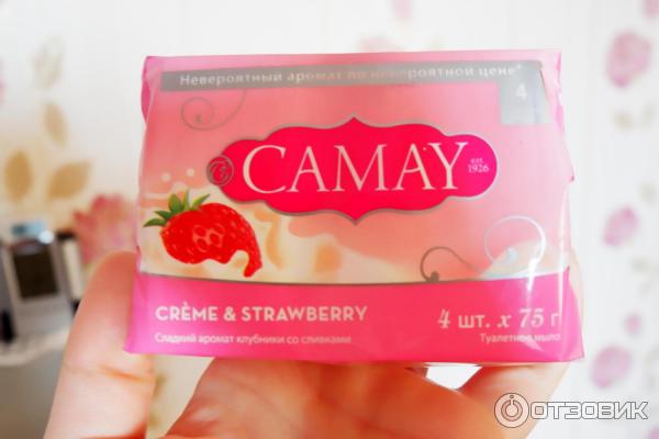 Туалетное мыло Camay Creme Strawberry