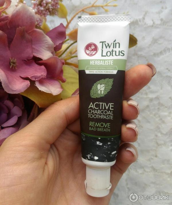 Зубная паста Twin Lotus Herbaliste Active Charcoal Toothpaste Remove Bad Breath фото