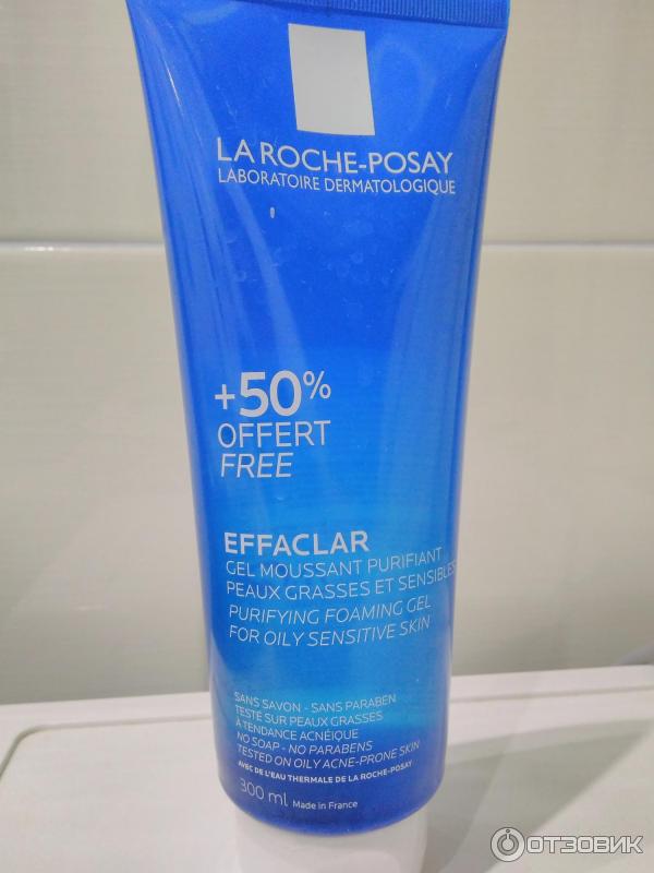 Очищающий гель для умывания La Roche-Posay Effaclar для жирной и чувствительной кожи фото