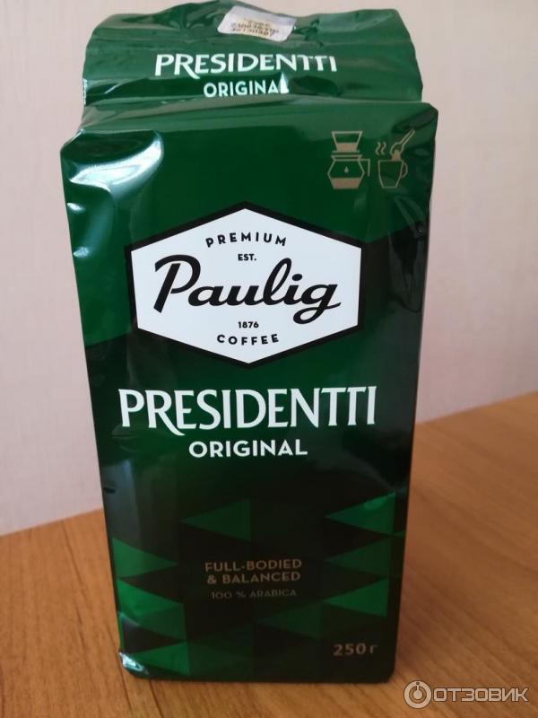 Кофе натуральный молотый Paulig Presidentti Original фото