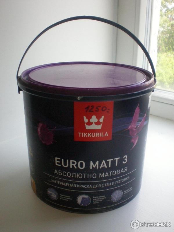 Tikkurila Euro Matt 3. Тиккурила евро Матт 3. Краска Тиккурила проф евро 3.