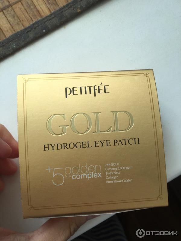 Гидрогелевые патчи Petitfee Gold Hydrogel Eye Patch фото