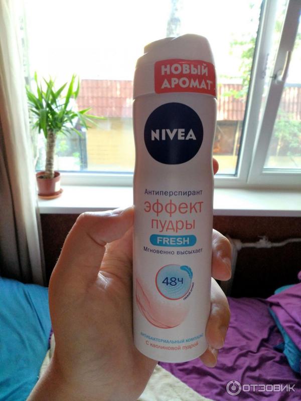 Дезодорант спрей Nivea эффект пудры с ароматом fresh фото