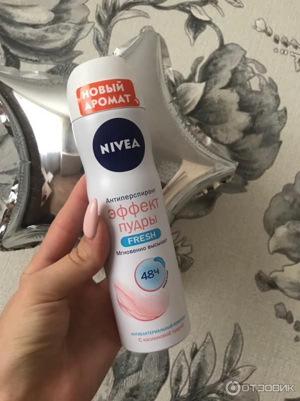 Дезодорант спрей Nivea эффект пудры с ароматом fresh фото