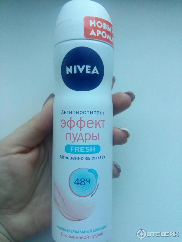 Дезодорант спрей Nivea эффект пудры с ароматом fresh фото