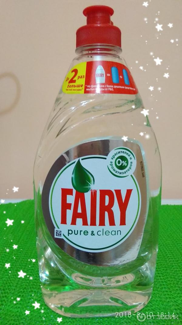 Средство для мытья посуды Fairy pure & clean фото