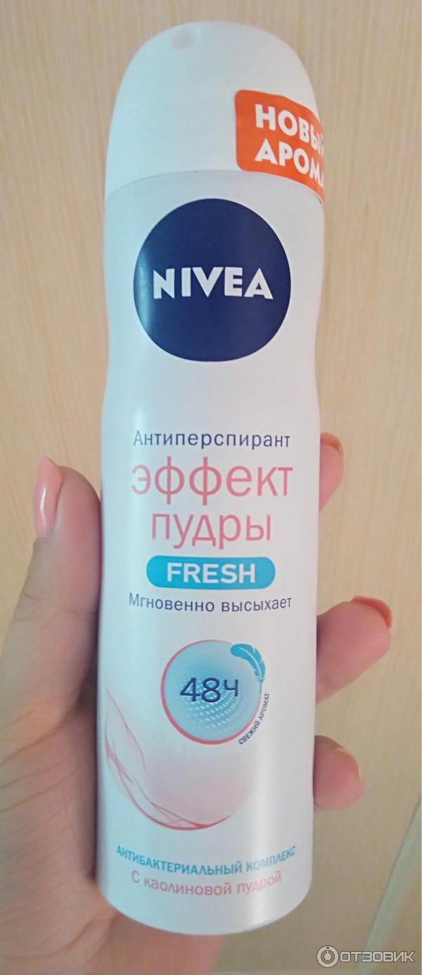 Дезодорант спрей Nivea эффект пудры с ароматом fresh фото