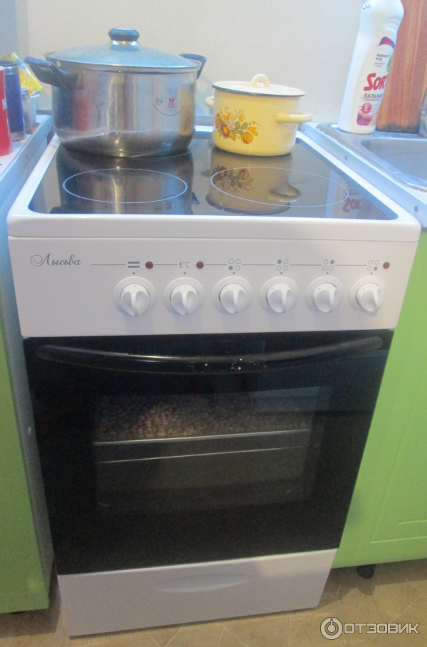 Лысьва ЭПС 411 МС (ef4011mk00) белая - купить плиту для кухни в Ценам.нет