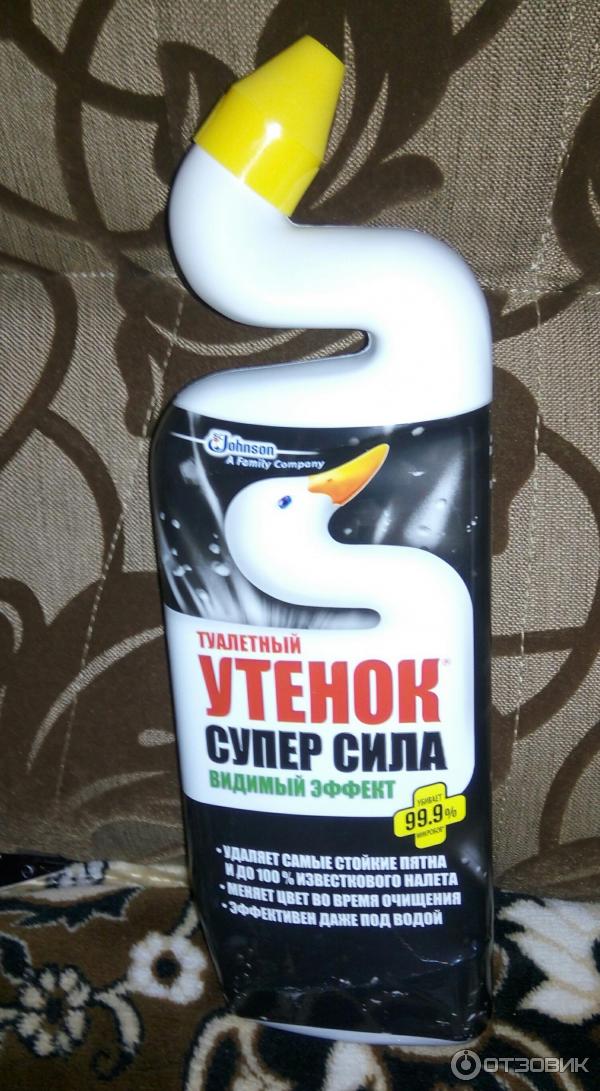Средство для уборки туалета 500 мл туалетный утенок супер сила видимый эффект