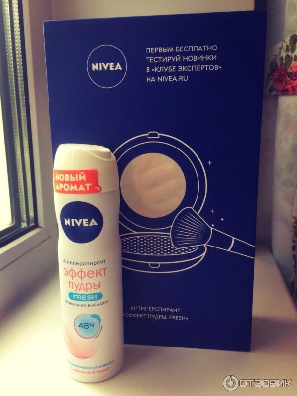 Дезодорант спрей Nivea эффект пудры с ароматом fresh фото