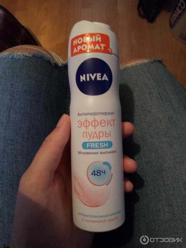 Дезодорант-спрей от Nivea Эффект пудры fresh фото