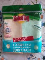 Салфетка из микрофибры Guten Tag "Для окон" фото