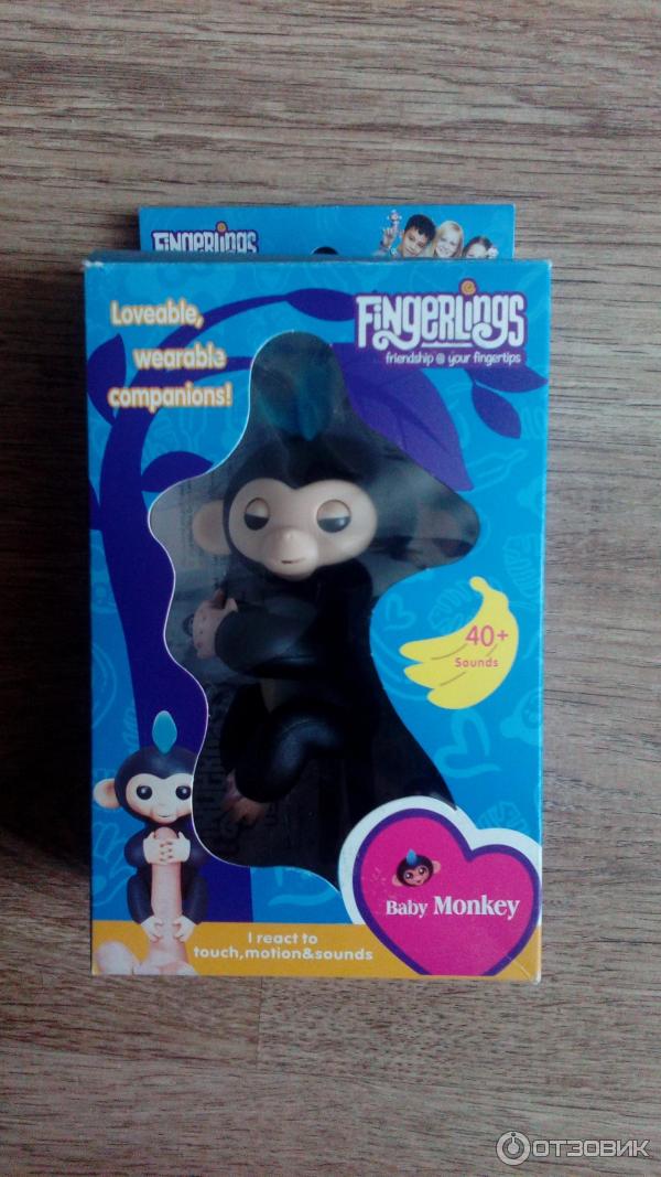 Интерактивная игрушка Fingerlings Happy Monkey фото