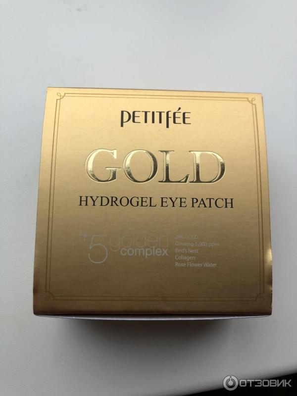 Гидрогелевые патчи Petitfee Gold Hydrogel Eye Patch фото