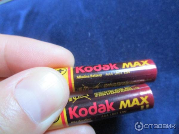 Алкалиновые батарейки Kodak MAX АА фото