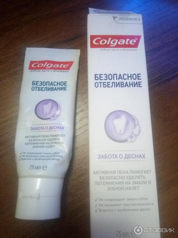 Зубная паста Colgate Безопасное отбеливание фото