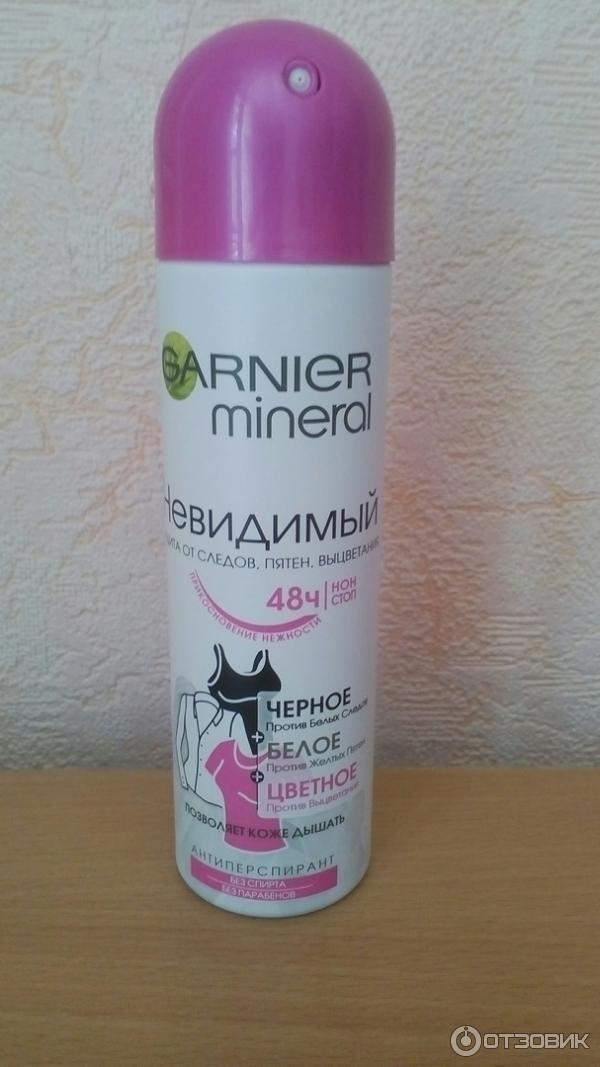 Дезодорант-антиперспирант Garnier Mineral Невидимый 48 часов - защита от следов, пятен, выцветания фото