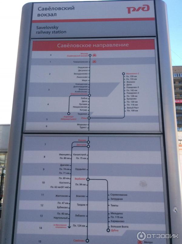 Расписание электричек савеловского вокзала до станция морозки
