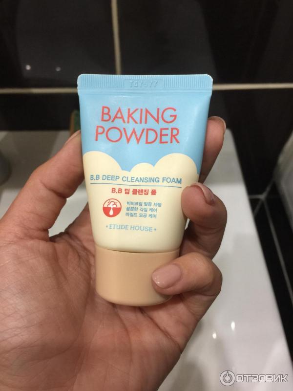 Очищающая пенка Etude House Baking Powder Pore&BB Deep Cleansing Foam фото