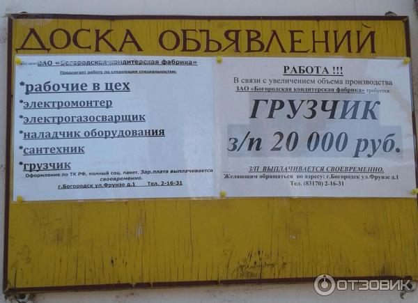 Богородская кондитерская фабрика ул фрунзе 1 фото Отзыв о Богородская кондитерская фабрика (Россия, Богородск) История, есть вкусн