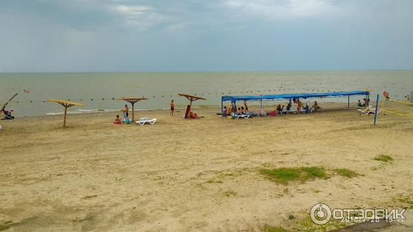 Пляж в Приморско-Ахтарске, Азовское море.