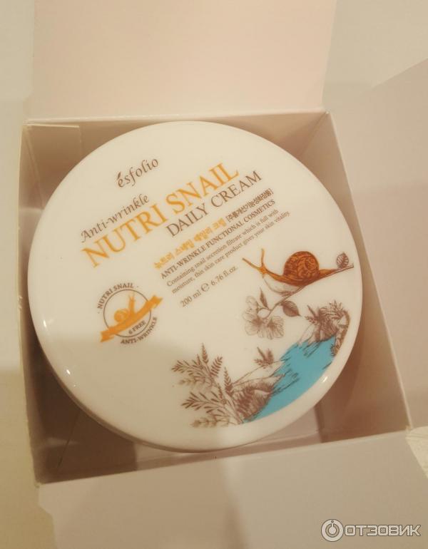 Крем для лица с экстрактом муцина улитки Esfolio Nutri Snail Daily Cream фото