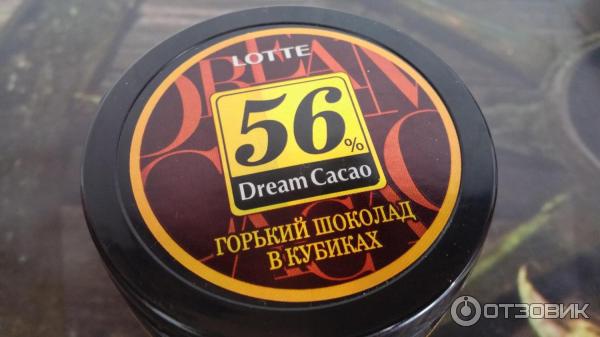 Шоколад Lotte Dream Cacao в кубиках 56% фото