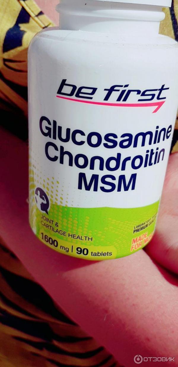 Препарат для суставов и связок Be First Glucosamine + Chondroitin + MSM фото