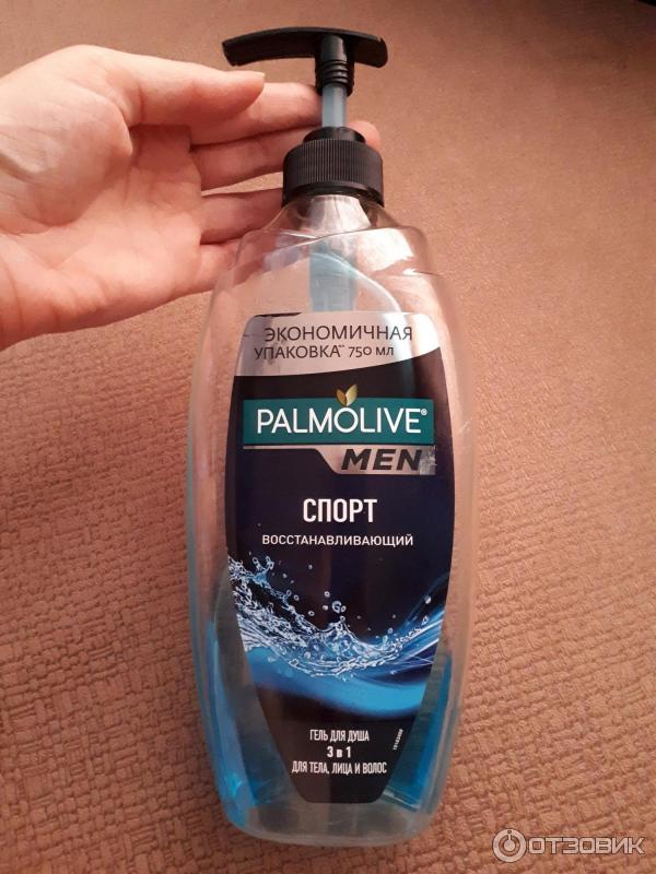 Гель для душа Palmolive Men Спорт восстанавливающий 3 в 1 фото