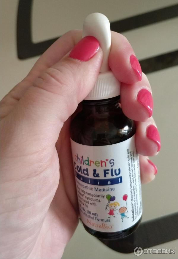 Капли гомеопатические Natra Bio Childrens Cold and Flu Relief