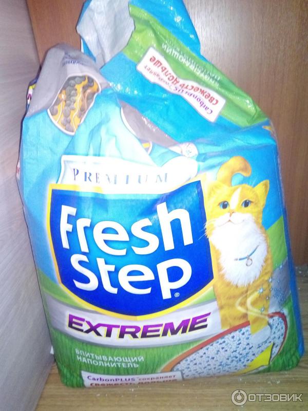 Наполнитель для кошачьего туалета fresh step extreme