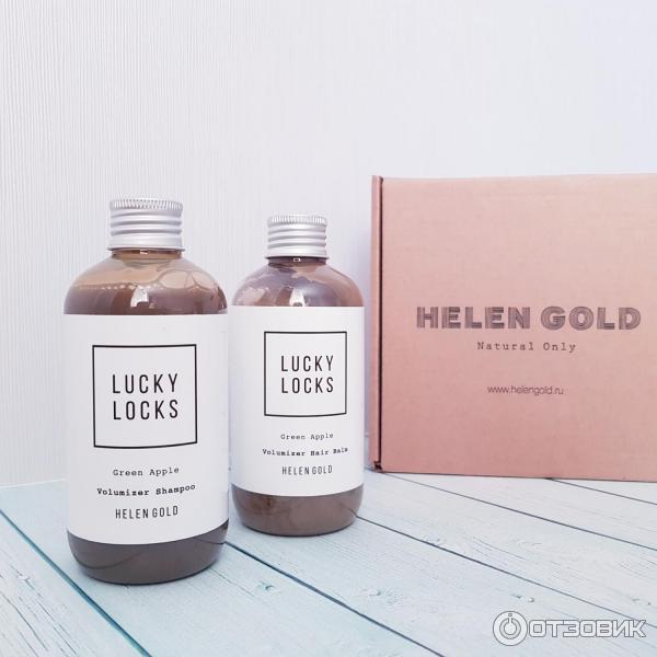 Шампунь и бальзам Lucky Locks Helen Gold фото