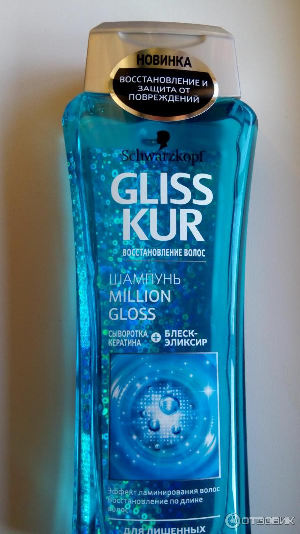 Серия средств для волос Gliss Kur Million Gloss с эффектом ламинирования