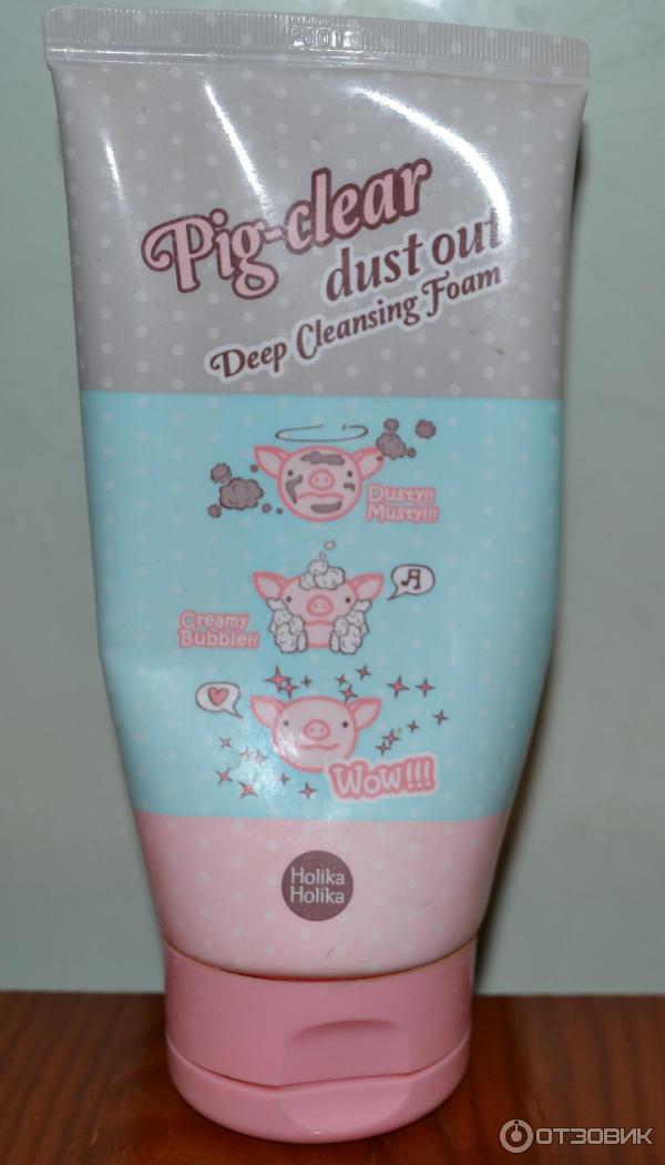 Глубоко очищающая пенка для лица Holika Holika Pig-clear dust out Deep Cleansing Foam фото