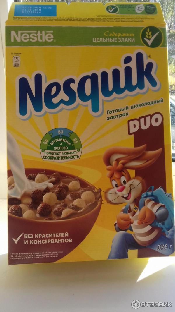 Готовый завтрак Nesquik Duo Nestle фото