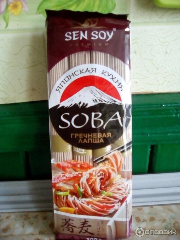 Лапша гречневая Сэн Сой Премиум SOBA фото