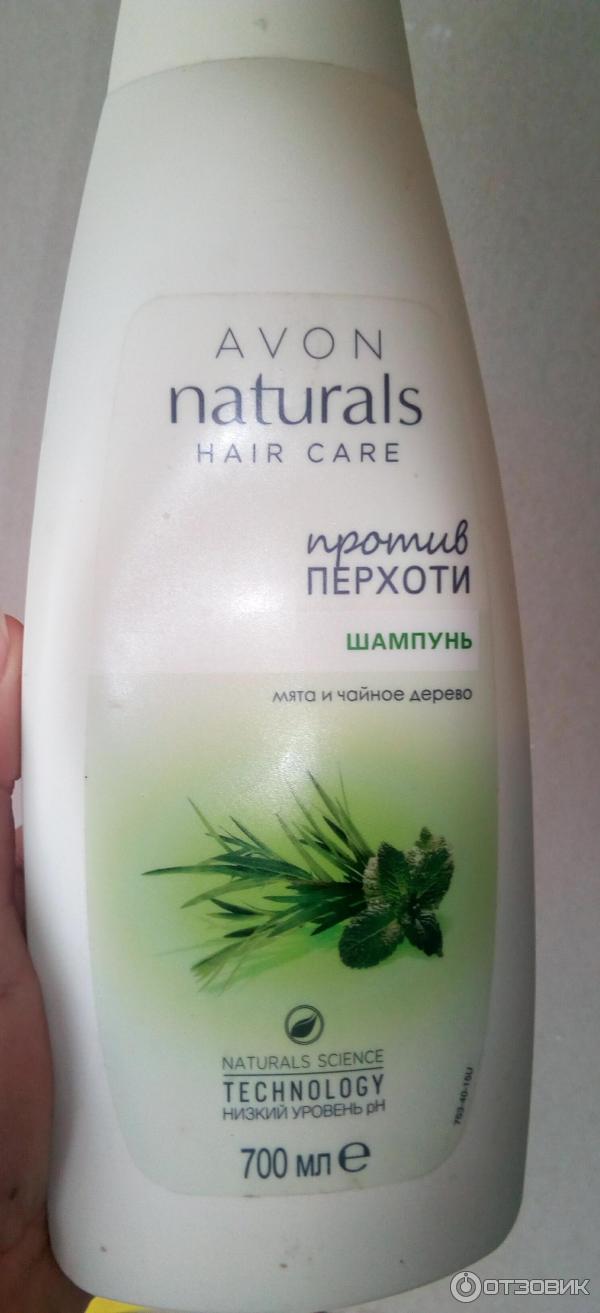 Шампунь от перхоти Avon Naturals Мята и чайное дерево фото