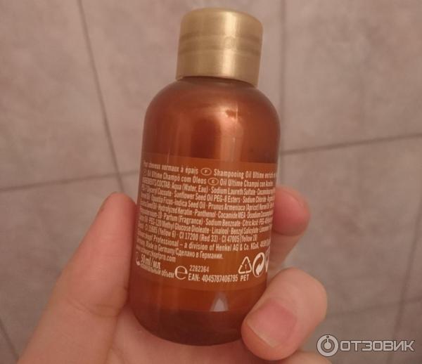 Шампунь Schwarzkopf Professional Oil Ultime для нормальных и жестких волос фото