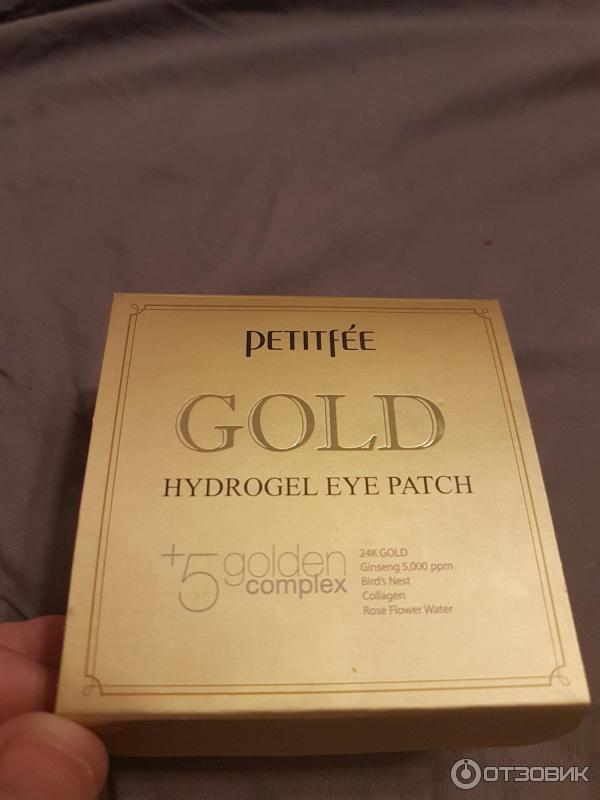 Гидрогелевые патчи Petitfee Gold Hydrogel Eye Patch фото