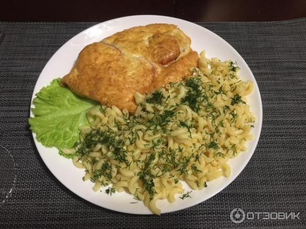 свинина с макаронами