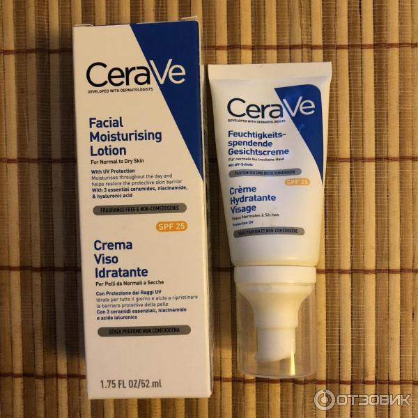 Лосьон для лица увлажняющий солнцезащитный CeraVe SPF25 фото