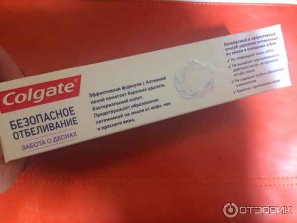 Зубная паста Colgate Безопасное отбеливание забота о деснах фото