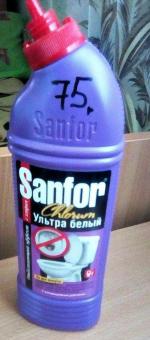 Санитарно-гигиенический гель Sanfor Chlorum для ванн и унитазов фото