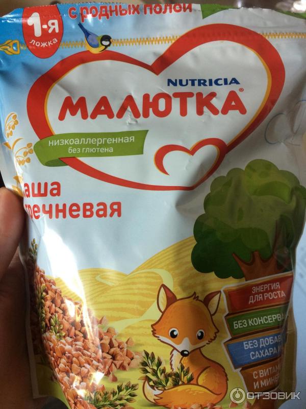 Безмолочная гречневая каша Nutricia Малютка фото