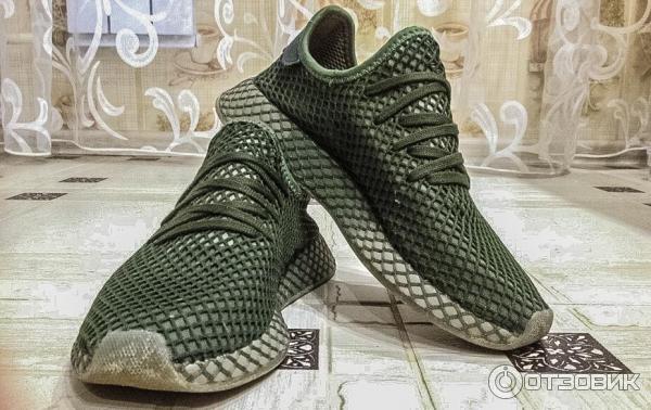 Green best sale adidas deerupt