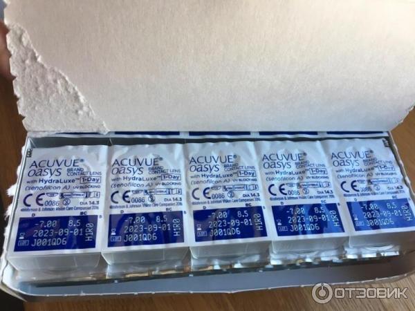 Контактные линзы Acuvue Oasys 1-Day with HydraLuxe фото