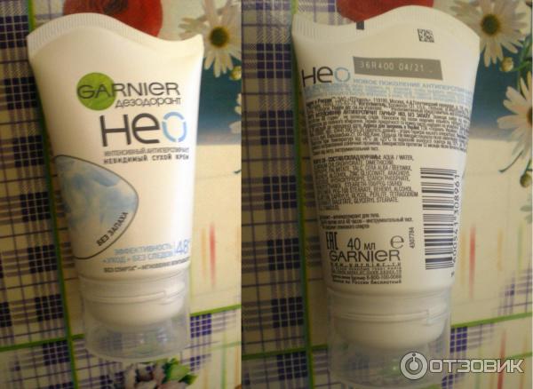 Дезодорант Garnier HEO невидимый сухой крем Свежесть чистоты фото